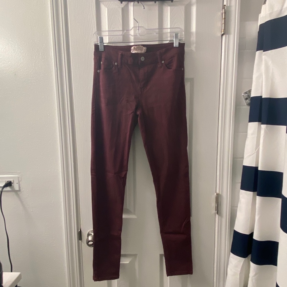 Maroon Skinny Jeans Size 7/28